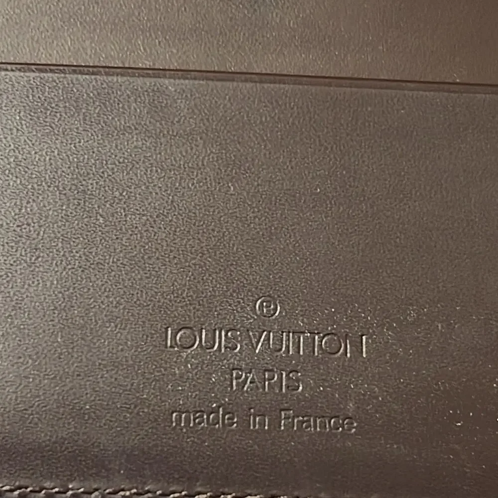 Louis‎ Vuitton Brown Elastique Epi Leather Wallet